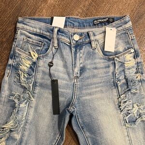 Blank NYC Distressed Blue Jeans